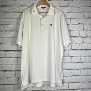 Scotty Cameron Peter Millar Circle T Tour Rat Men's XL Polo White Summer Comfort